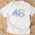 タイダイシャツ ナンバー46 レトロユニフォーム バックプリントジャージ Tシャツ 高齢者への贈り物