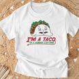 タコス イン ヒューマン コスチューム メキシカン テクスメックス ファヒータ ブリトー Tシャツ 高齢者への贈り物