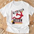 タワーレコード モスクワ レトロ ヴィンテージ 音楽 Tシャツ 高齢者への贈り物