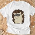 ダビングハリネズミ おもしろハリネズミ Tシャツ 高齢者への贈り物