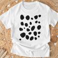 ダルメシアン愛好家のためのダルメシアンパターン ダルメシアンプリント Tシャツ 高齢者への贈り物