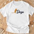 デグー ネズミ げっ歯類 低木 ネズミ 普通 デグ Tシャツ 高齢者への贈り物