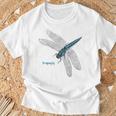 トンボ 蜻蛉 蜻蜓 大きい Dragonfly レトロ 虫 昆虫 イラスト かっこいい おしゃれ トンボ好き トンボ柄 Tシャツ 高齢者への贈り物