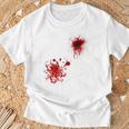 ハロウィン用血しぶき Tシャツ 高齢者への贈り物