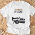 バック・トゥ・ザ・フューチャー Outatime ナンバープレート 長袖tシャツ Tシャツ 高齢者への贈り物