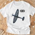 バトルオブブリテン イギリス空軍航空機 スピットファイア The Few War 飛行機 Tシャツ 高齢者への贈り物
