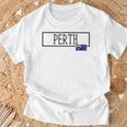 パース オーストラリア カントリーシティ オーストラリア 楽しい 女性 男性 パース Tシャツ 高齢者への贈り物