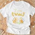 バックプリント ビンテージ ビールを飲む人やビール愛好家に乾杯 Tシャツ 高齢者への贈り物