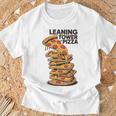 ピザ愛好家のためのピザの斜塔 Tシャツ 高齢者への贈り物