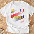 フランス国旗 フランスのプライド愛好家 Tシャツ 高齢者への贈り物