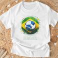 ブラジル選手 スポーツ ヴィンテージ 男性 ブラジル ブラジル Tシャツ 高齢者への贈り物