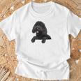ブラックラブラドゥードル ポケット入り ラブラドゥードル犬愛好家 長袖tシャツ Tシャツ 高齢者への贈り物