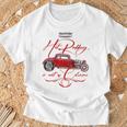 ホットロッド ホットロッド ハイボーイ T-バケツ ロッカリー 1930年代 ピンストライプ Tシャツ 高齢者への贈り物