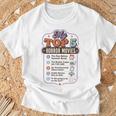 ホラー映画 教師 ユーモア 学校 映画 パロディ トップ5 長袖tシャツ Tシャツ 高齢者への贈り物