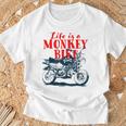 モンキーバイクバイク Tシャツ 高齢者への贈り物