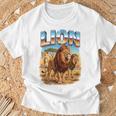 ライオン ヴィンテージ 70年代 90年代 レトロ ライオン アフリカ 動物好き Tシャツ 高齢者への贈り物