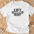 リフトヘビーバーベル ウェイトリフティング ワークアウトジム Tシャツ 高齢者への贈り物