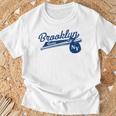 レトロ ブルックリン バムス ニューヨーク 野球 エベッツ フィールド Tシャツ 高齢者への贈り物