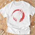 レトロな武士道 武士 日本のサムライデザイン Tシャツ 高齢者への贈り物