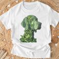 ワイマラナー 犬 グラフィック ペット アートワーク ワイマラナー Tシャツ 高齢者への贈り物