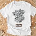 ヴィンテージ Hd オートバイtwin ショベルヘッド エンジン クラシック バイカー Tシャツ 高齢者への贈り物