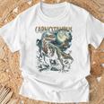 ヴィンテージ カルノタウルス 90年代 ブートレッグ恐竜 先史時代の恐竜 Tシャツ 高齢者への贈り物