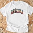 ヴィンテージアリゾナtシャツ レトロな砂漠のサグアロサボテン Tシャツ 高齢者への贈り物