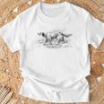ヴィンテージイングリッシュセッター Tシャツ 高齢者への贈り物