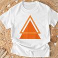 三角形抽象幾何学デザインtシャツ Tシャツ 高齢者への贈り物