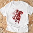 中国三国志将 関羽 関雲昌 Tシャツ 高齢者への贈り物