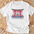 厳島神社、宮島、広島県、日本。図面 Tシャツ 高齢者への贈り物