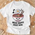 味噌ハッピー寿司ラーメン日本 Tシャツ 高齢者への贈り物
