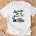 地元のストリートキャットをサポート アライグマ スカンク ポッサム Tシャツ 高齢者への贈り物