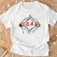 岩本 苗字 面白いtシャツ 胸 名前 おもしろ グッズ 服 筆文字 文字 入り 面白い ネタ メンズ Tシャツ 高齢者への贈り物