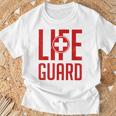 救命救急救命士のライフセーバー Lifeguard Tシャツ 高齢者への贈り物