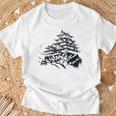 日本伝統風姫路城 Tシャツ 高齢者への贈り物