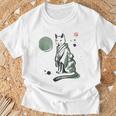 猫 和 着物 日本 伝統 ママ パパ キッズ Tシャツ 高齢者への贈り物