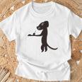 詩とメルヘン 東君平 インド洋の犬 Tシャツ 高齢者への贈り物