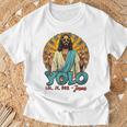 面白いキリスト復活祭の日イエス Tシャツ 高齢者への贈り物