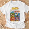 面白いジャックラッセル犬の日常的な贈り物。 Tシャツ 高齢者への贈り物
