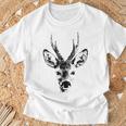 鹿 ハンターハンティング Tシャツ 高齢者への贈り物