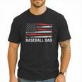 Baseball Dad Father's Day US Flag Baseball Men T-Shirt Baseball Dad Father's Day US Flag Baseball Men T-Shirt