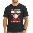 My Daughter Throws Harder Than Your Son Baseball Dads Men T-Shirt