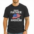 Proud Father And American Flag Baseball Dad Father Patriotic Men T-Shirt Proud Father And American Flag Baseball Dad Father Patriotic Men T-Shirt