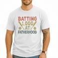 Baseball Dad Vintage Batting 1000 At Fatherhood Men T-Shirt