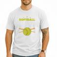 Softball Dad Just Like A Baseball Dad Player Premium Men T-Shirt