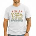 Vintage Baseball Dad Men I'm A Catch Just Ask My Daughter Men T-Shirt