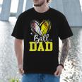 Ball Dad Softball Baseball Dad Fathers Day Men T-Shirt