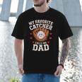 Baseball Dad Father's Day Catcher Men Men T-Shirt Baseball Dad Father's Day Catcher Men Men T-Shirt