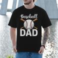 Baseball Dad Happy Fathers Day For Men Boys Men T-Shirt Baseball Dad Happy Fathers Day For Men Boys Men T-Shirt